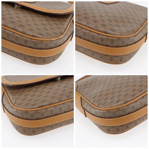 GUCCI Micro GG Supreme Web Sherry Line Bag PVC Beige 001 115 0914 Auth BA7111 - Picture 14 of 16